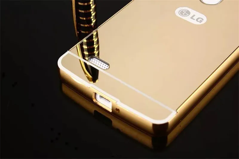 Для lg bello зеркало case покрытие металлический каркас с задней Трудная крышка Случая