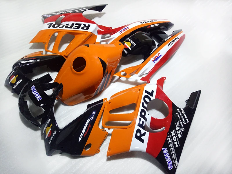 Высококачественный комплект обтекателей для HONDA CBR 600 F3 1995 1996 оранжевый репсол