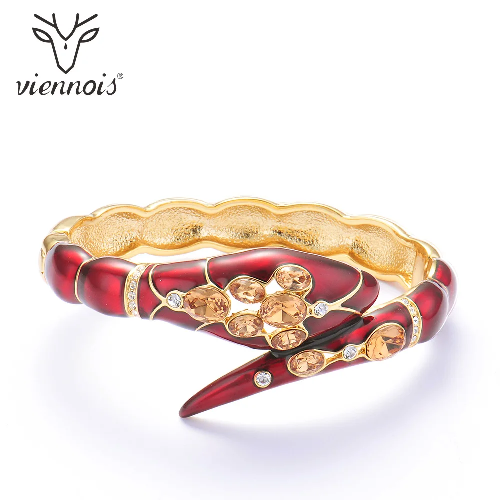 Viennois модные золотые Разноцветные кристаллы стразы красный сексуальный