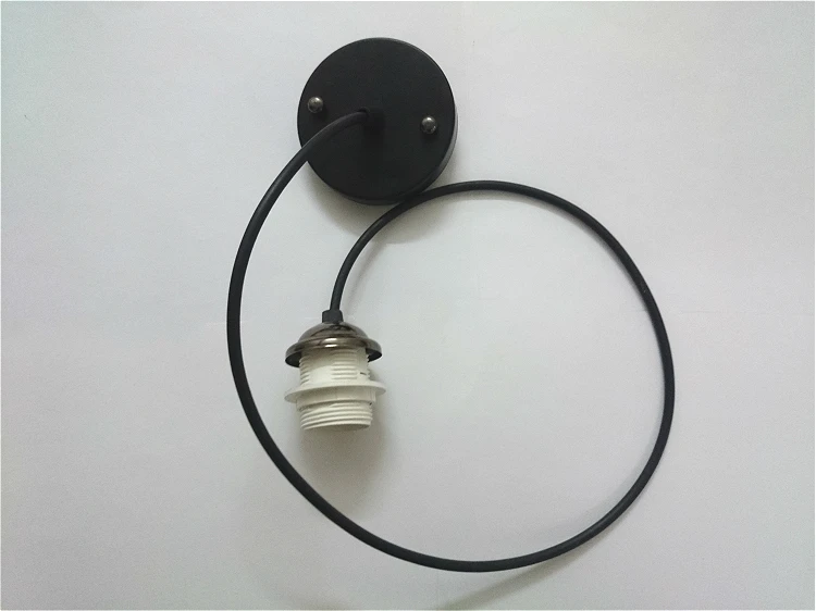 E27 держатель лампы прямой край пластины висит провода/Бумага Фонари лампа