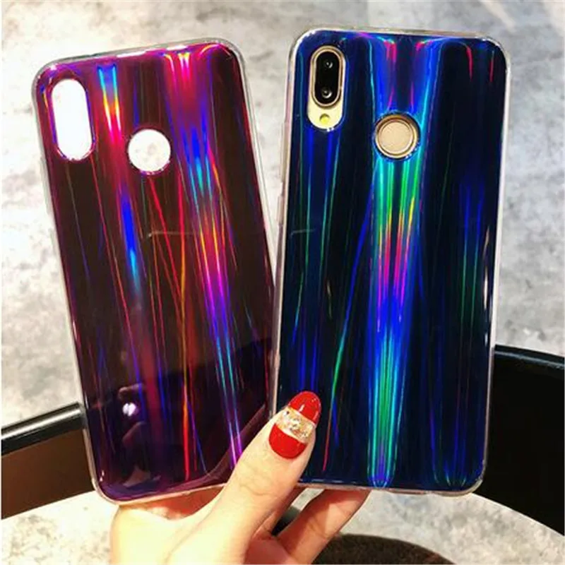 Роскошные холодный лазер блестящий чехол для телефона huawei P20 Pro P9 P10 P8 Lite 2017 Honor V9 V10