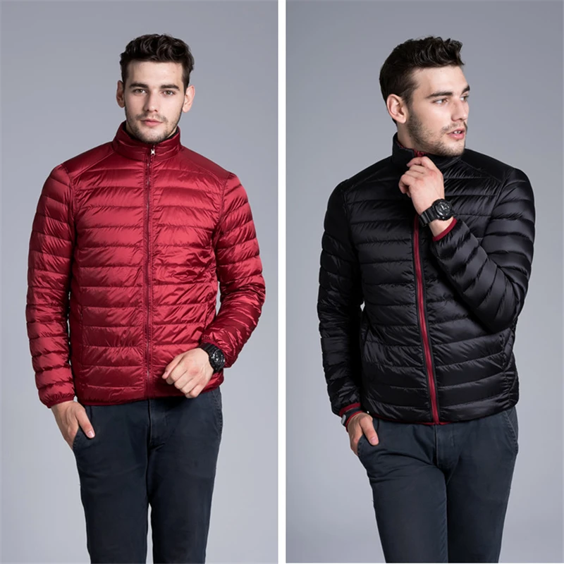 Высококачественная Мужская куртка на 90% белом утином пуху новинка зимы 2021 модное