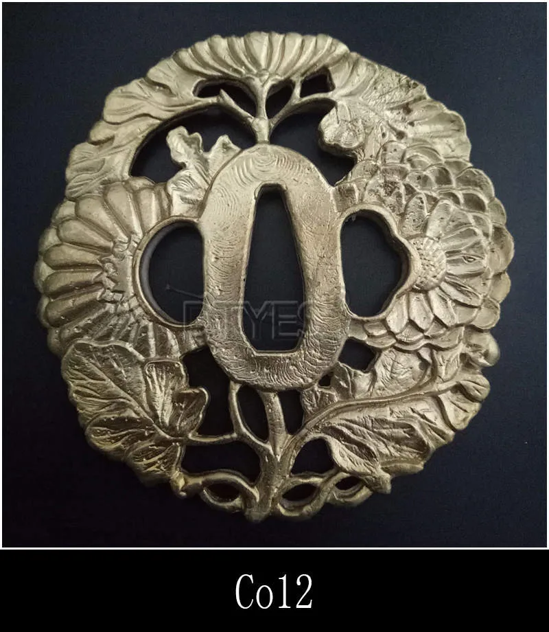 Высокое качество японские аксессуары для мечей Tsuba медная защита меч фитинги для Катана вакизаши Танто Co01-Co16