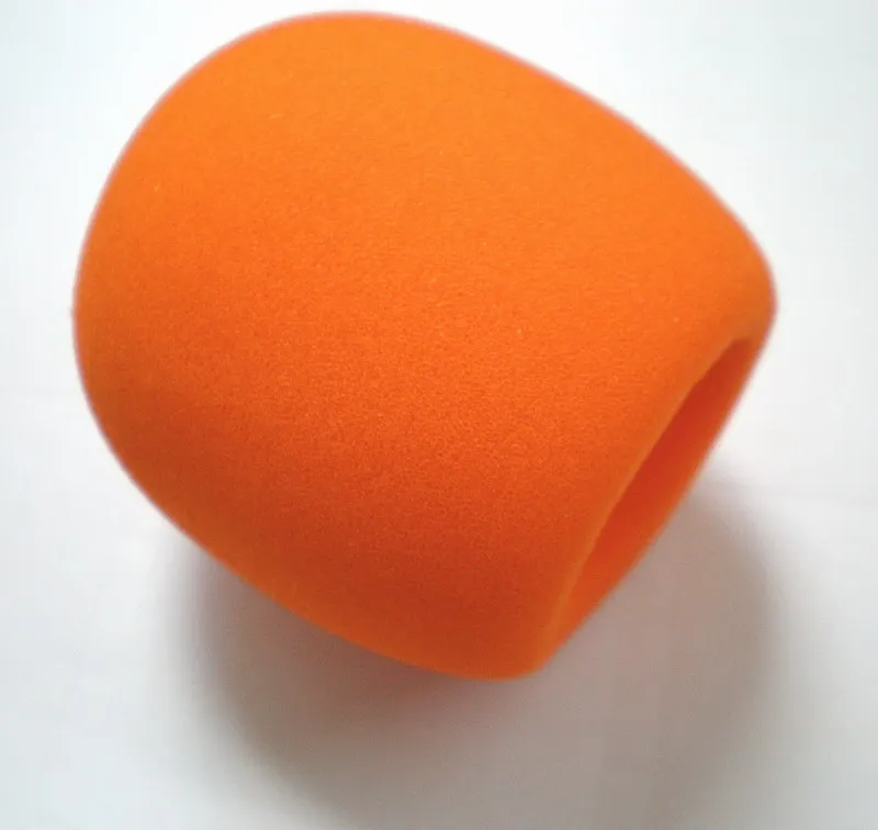 Бесплатная доставка 5 шт./лот оранжевая накладка на микрофон поролоновая щит для