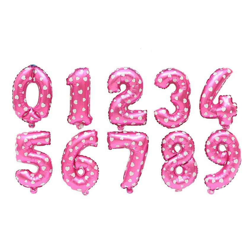 Шары воздушные из фольги с цифрами 16/30/40 дюйма|supplies party|supplies wedding |
