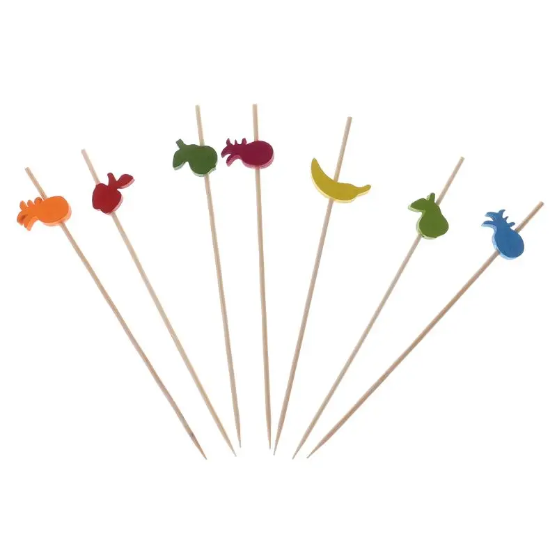 100 шт. еда выбирает десерт буфет вилка для фруктового салата торт Маффин палочки