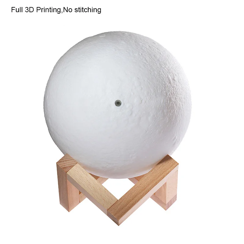 8 см 3d печать Светодиодная лампа Луна ночник Дети Взрослые День святого Валентина