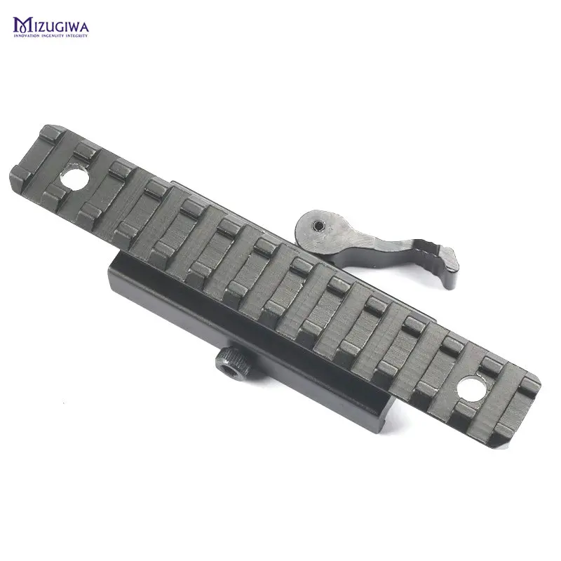 MIZUGIWA QD плоский Топ 13 слотов быстроразъемный 20 мм Riser Base Picatinny Scope Weaver Rail Mount