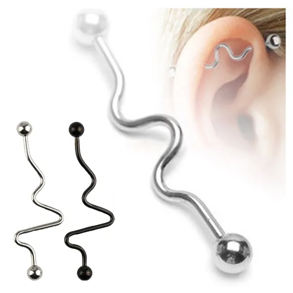 1 пара крутые серьги для ушной хрящ Пирсинг Штанга бижутерия тела CX17|body jewelry|ear