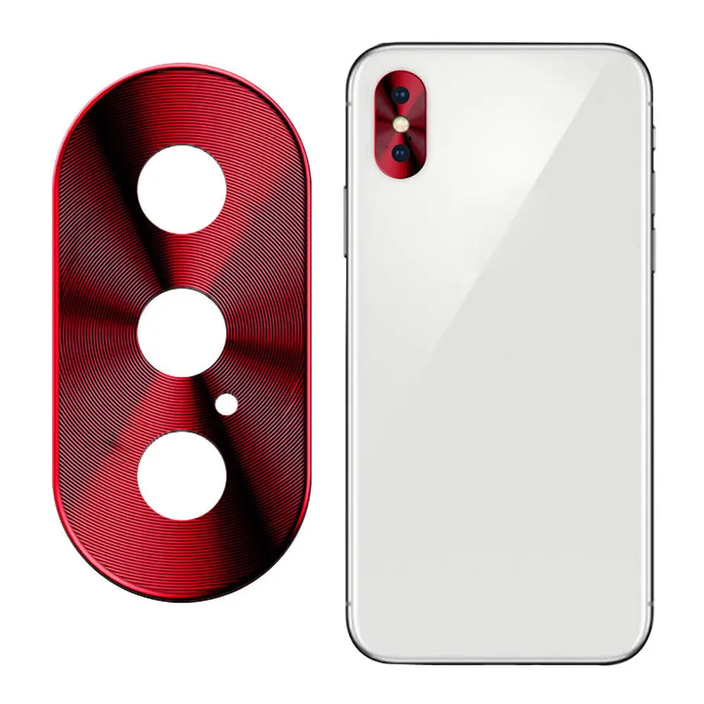 Sinbeda металлический чехол для объектива камеры заднего вида для iphone 7 8 Plus XS X MAX XR защитный круглый чехол для камеры кольцо защита Бампера