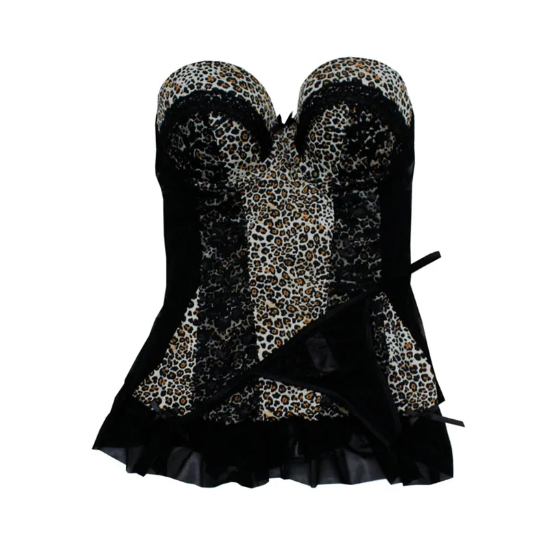 Бюстгальтер женский на косточках цвет в ассортименте S M L XL 1 шт|leopard bustier|corset