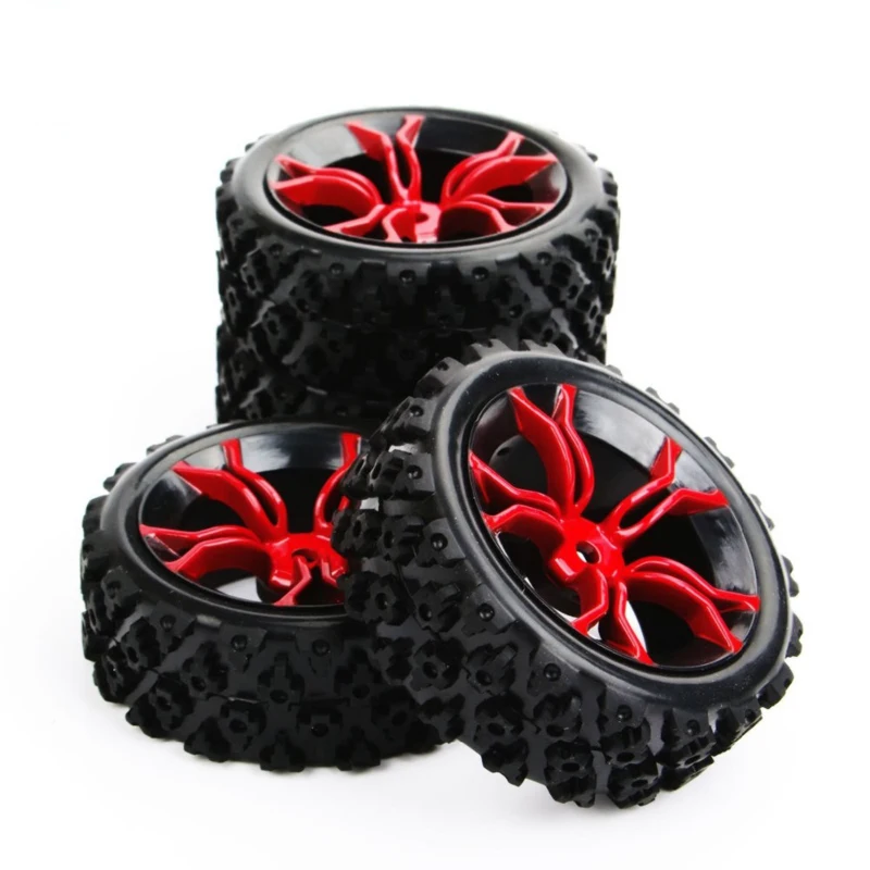 4 шт./компл. 1/10 весы раллийные шины и обода колеса с 6 мм смещение 12 Hex fit HSP HPI RC 1:10