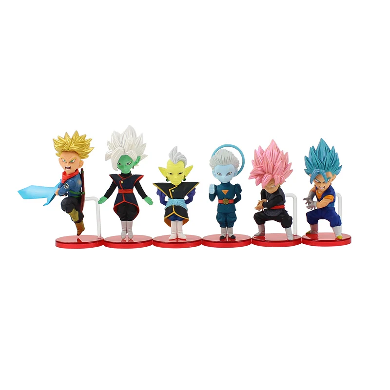 6 шт./лот фигурка Драконий жемчуг Гоку Гохан Вегета плавки Kale Jiren Cell Frieza Gotenks Buu Piccolo Beerus Zamasu WCF модель игрушки - Цвет: Style C