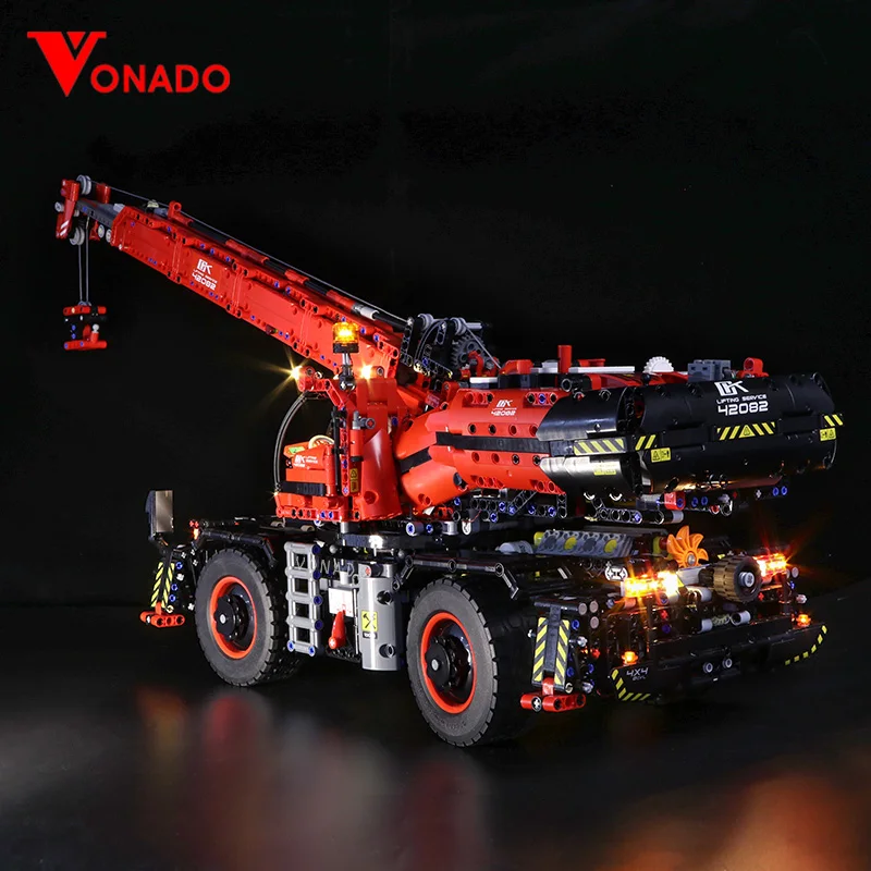Светодиодная лампа для LEGO Mechanical Group 42082 кран с комплексным рельефом lego Technic серии
