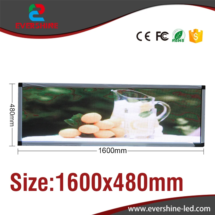 Наружный полноцветный P5 светодиодный дисплей размер 63 ''x 19'' рекламный