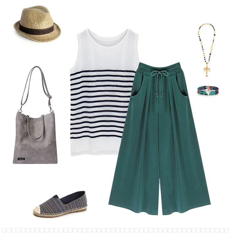 Женские повседневные свободные брюки султанки летние эластичные с широкими