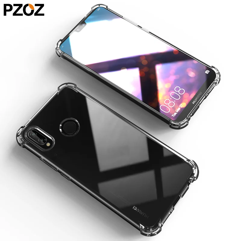 Чехол PZOZ для huawei mate 20 lite p20 pro роскошный Силиконовый противоударный прозрачный