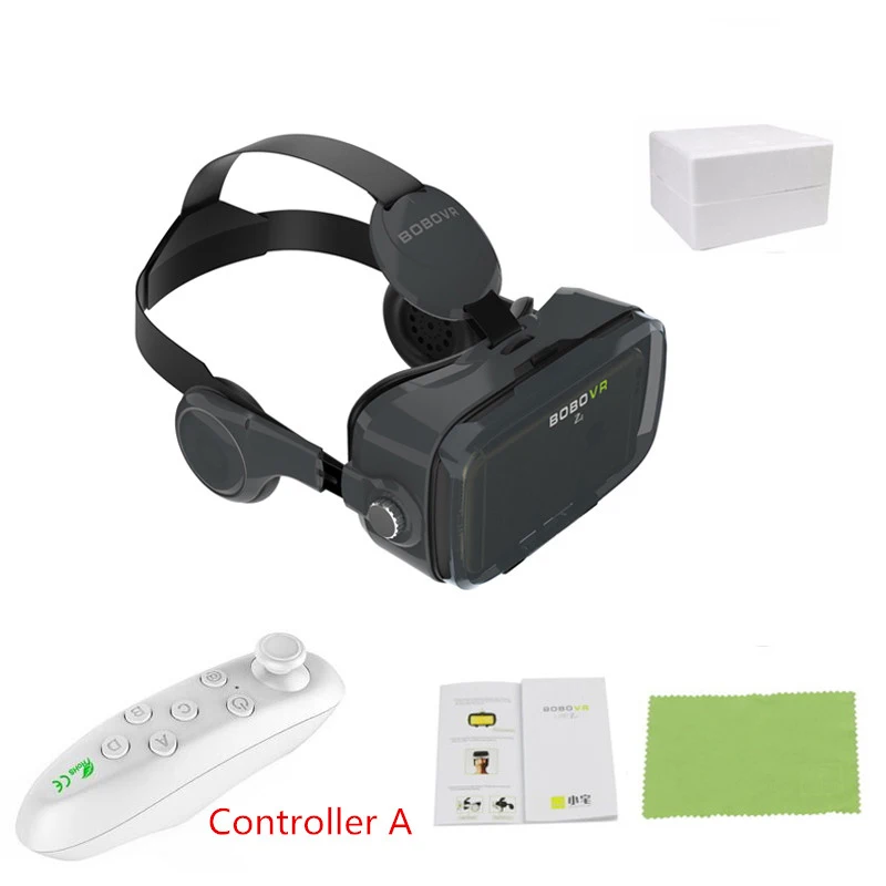 Z4 BLACK A BOBOVR Z4 Vr Box 3D картонный шлем кожаные очки виртуальной реальности со стереогарнитурой для 4-6 дюймового мобильного телефона - Цвет: Z4 BLACK A