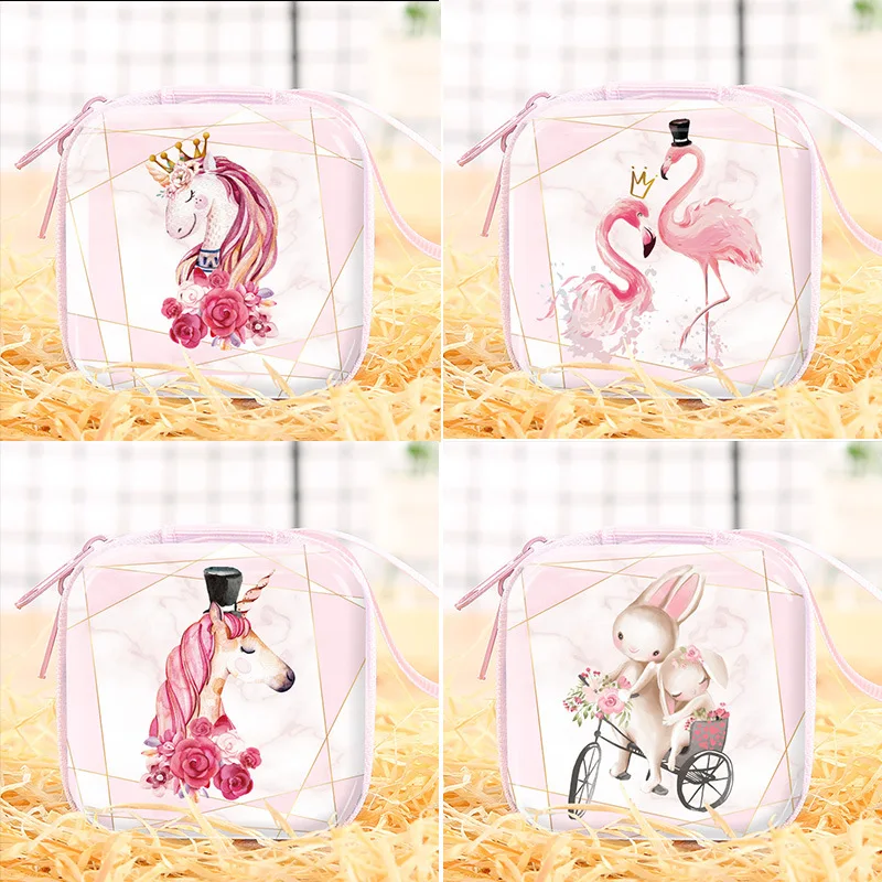Christmas Cartoon Animal Unicorn Flamingo Coin Purse Birthday Gifts Party Baby Shower Boy/Girl Gift Accessories Favors Supplies | Дом и сад