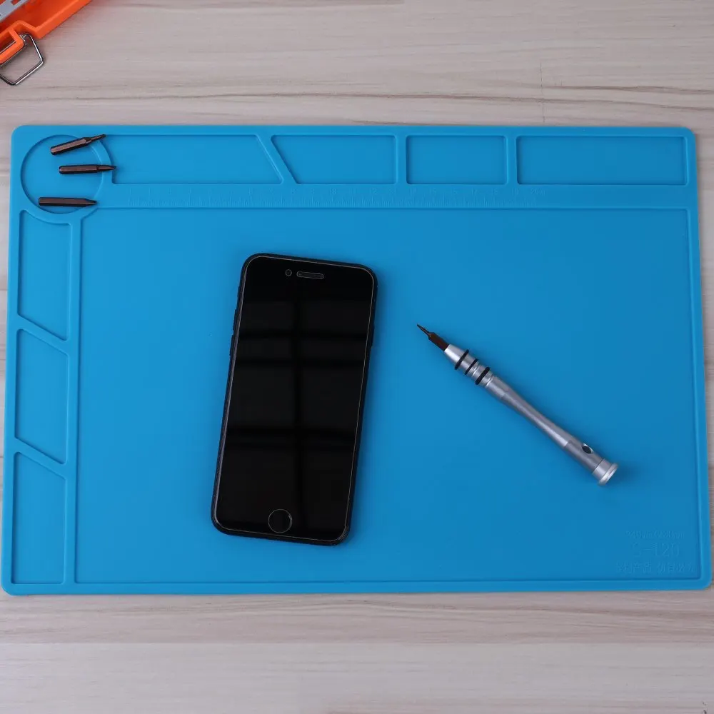 Теплоизоляционный силиконовый коврик для пайки магнитная изоляция паяльной