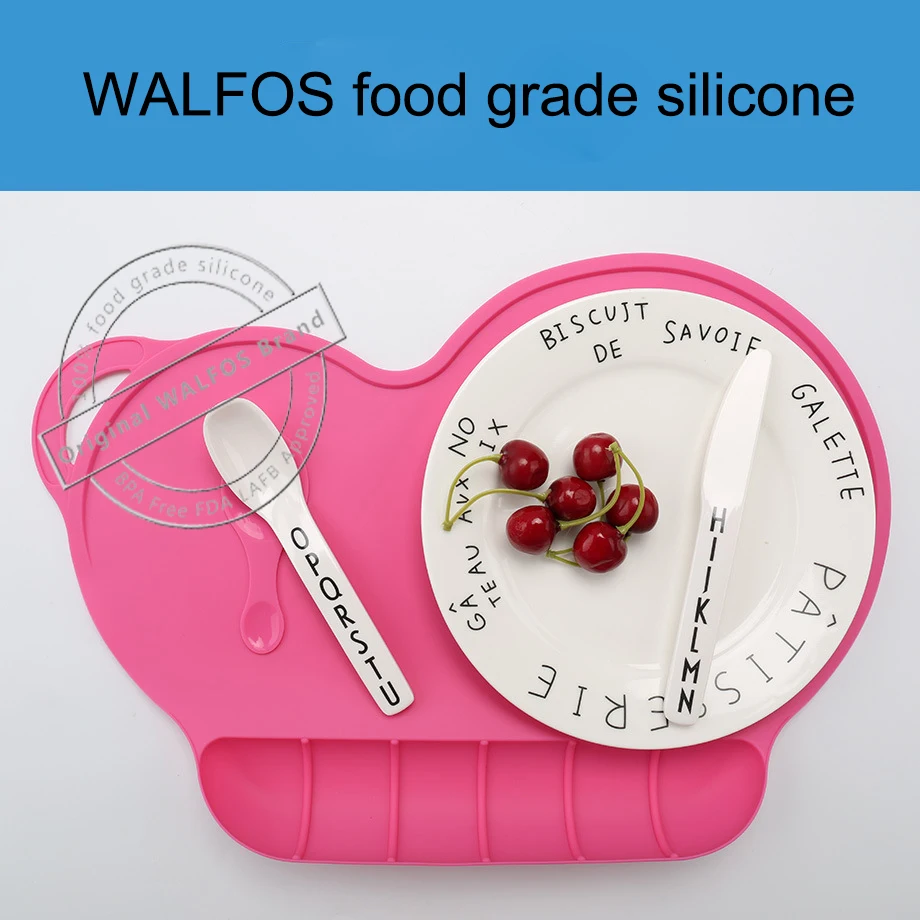 2016 пищевого детские таблица водонепроницаемый силиконовый коврик младенческой