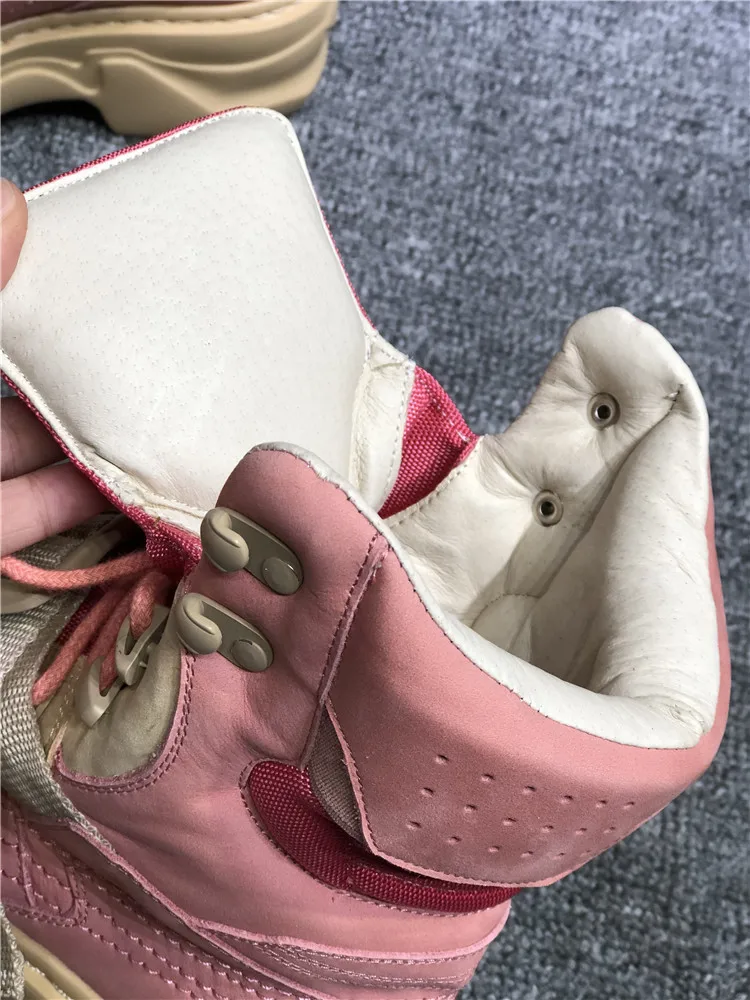2019 Spring and autumn models high-top platform shoes leather breathable fashion student casual women's wild ankle boots | Обувь