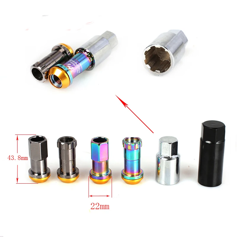 Jqtuning R40 Стиль проект Kics гонки композитный Сталь Anti Theft Racing Wheel орехи автомобиль theft