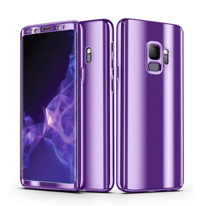 Блестящее Зеркало чехол для samsung Galaxy S10 плюс S8 S9 полная защита тела Жесткий Note 8 9 S10E
