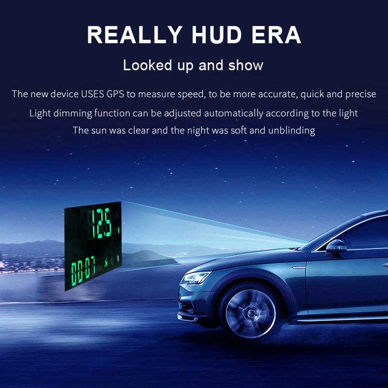 Автомобиль gps HUD Универсальный Автомобильный Head Up Дисплей Smart цифровой измеритель