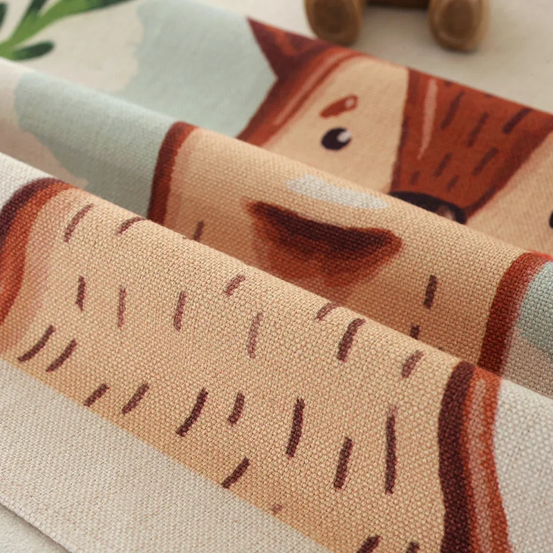 Милый мультяшный бумажный набор полотенец из хлопка и льна мешок для бумажная