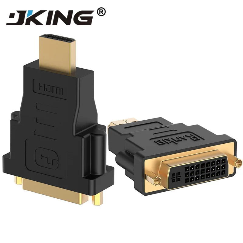 2 шт. DVI HDMI конвертер адаптер 24 + 5 Мужской к Женский для HD ТВ ЖК дисплей компьютер dvd