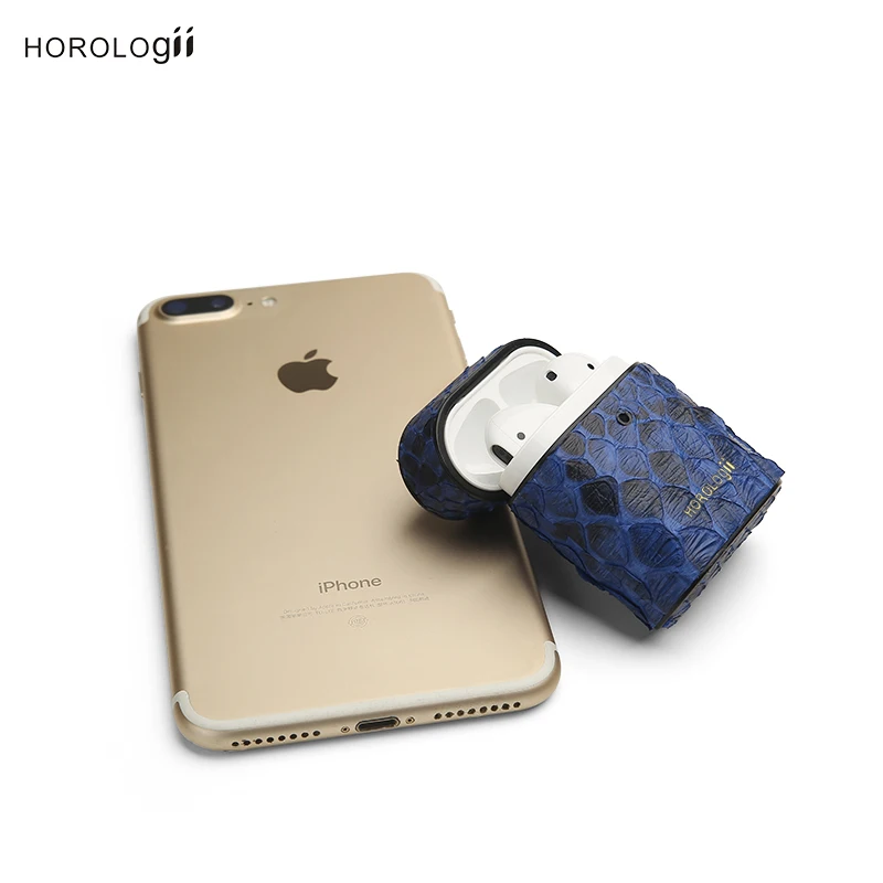 Horologii бесплатно на заказ airpod чехол из кожи питона роскошные кожаные аксессуары Прямая поставка подарочная упаковка
