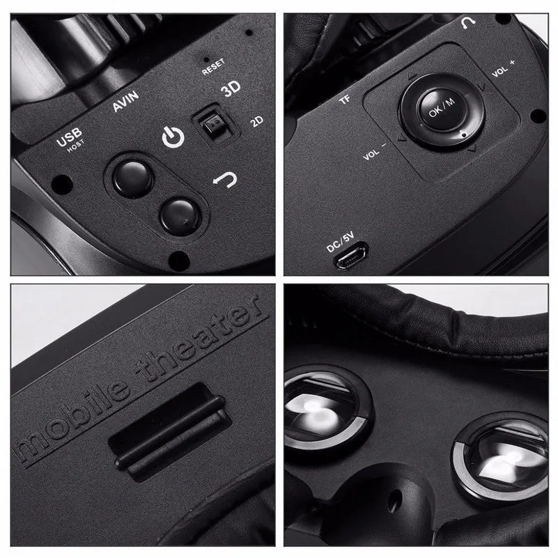 VR очки Виртуальная реальность HMD-518 1080P 3D видео кино игры очки частный мобильный кинотеатр персональный кинотеатр игра фильм+ 8G TF