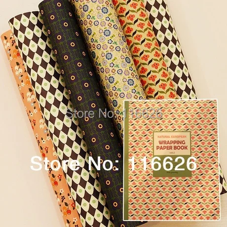 

ENOGREETING DIY Decoration Gift wrapping paper book 24sheets/lot Handmade photo album scrapbooking background art design