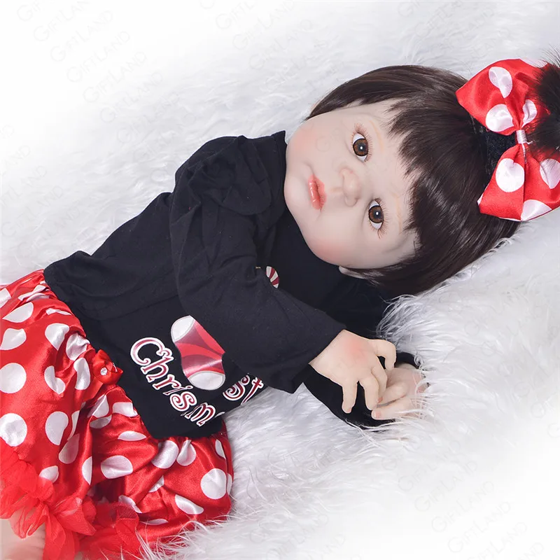 57 см открыть средства ухода для век Reborn Baby Doll игрушка ручной работы Мягкие