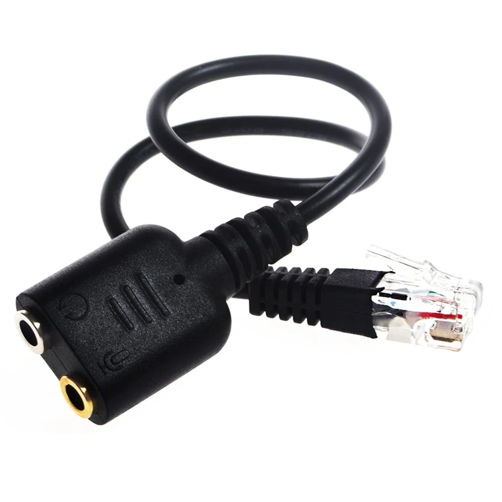 DOONJIEY 2/3.5 мм до RJ9/RJ10 Mic/кабель адаптера для гарнитуры Cisco Office Phone гарнитуры|Кабели VGA|