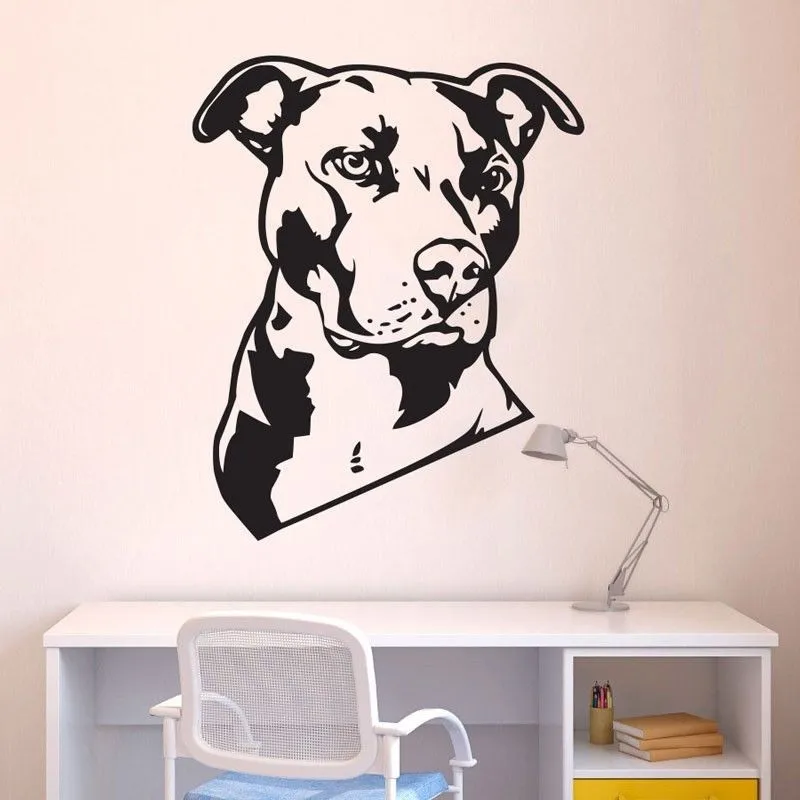 Новая мода Собака Животное Питбуль Съемная Наклейка на стену искусство домашний