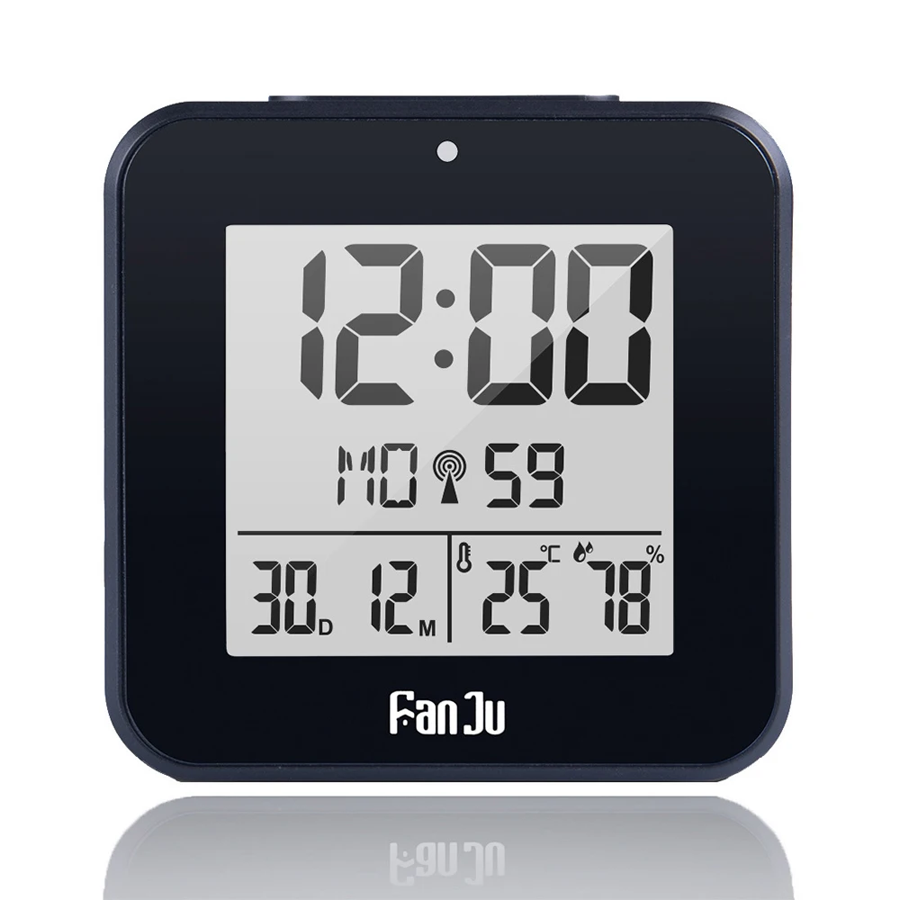 FanJu FJ3533 цифровой будильник светодиодный датчик температуры и влажности двойной будильник автоматическая подсветка повтора даты термометр настольные часы