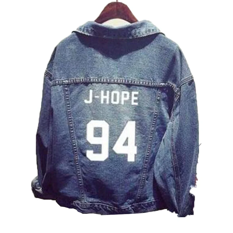 Женская джинсовая куртка с длинным рукавом Повседневная Свободная из денима