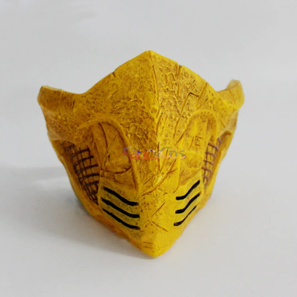 Mortal Kombat Скорпион маска Ханзо hasashi шлем Косплэй Костюм Шлем ПВХ Хэллоуин подарки