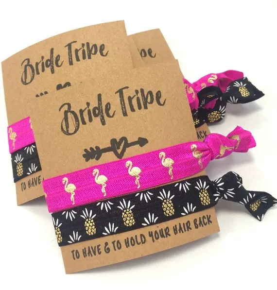 10 шт. эластичные Галстуки для волос подружки невесты|Сувениры вечеринок| |