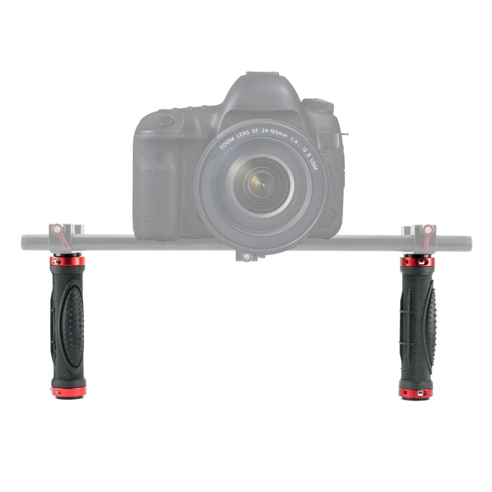 SLR DSLR Camera Rubber Handle Tripod Holder Small Handheld Stabilizer Flash Bracket Kit with 1/4 Screw Hole Photo Studio Parts |