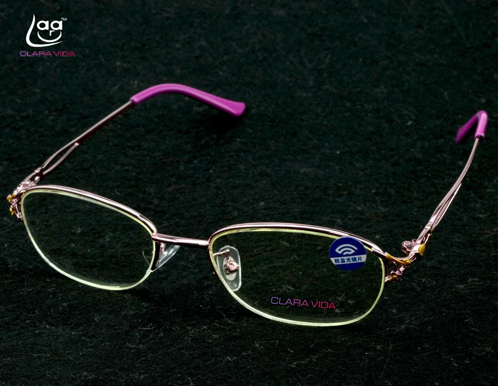 Женские очки для чтения с классическим украшением защитой от синего света + 1 0 5 2 3