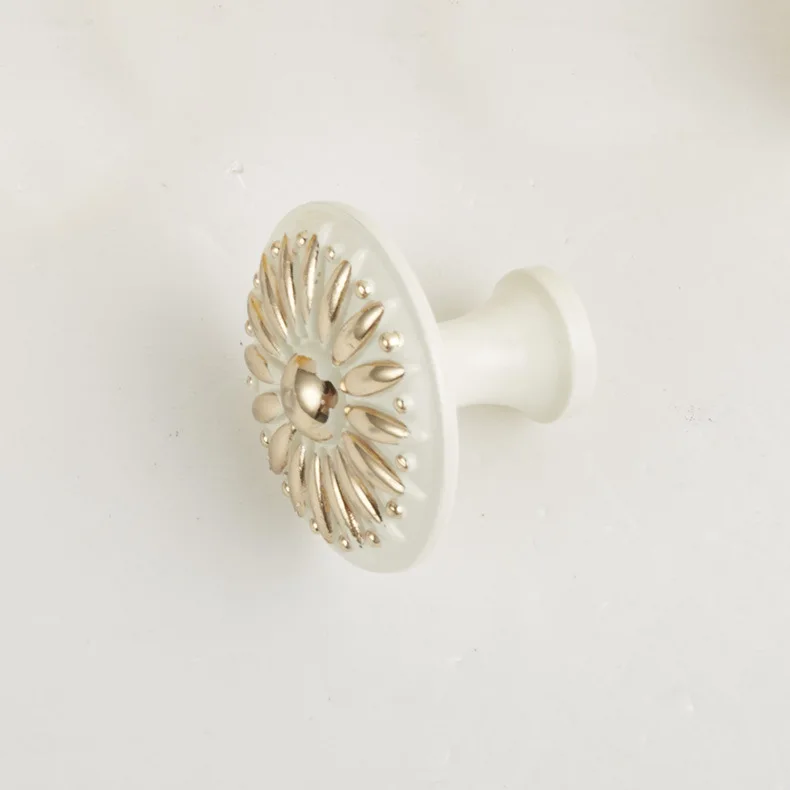 2 шт./лот бесплатная доставка Золотая Одноручная Круглая дверь из цинкового