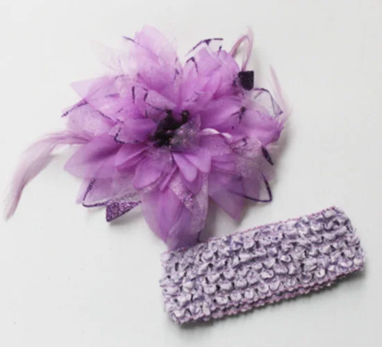 Модные фиолетовые заколки для волос женщин и девочек свадебные с цветами