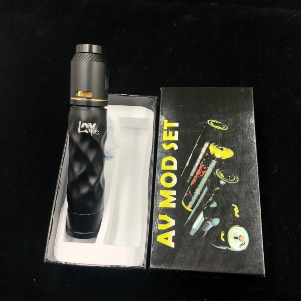 Mech Mod Kit fit 18650 20700 21700 батарея 26 мм diamater латунь красная медь испаритель KIT с RDA