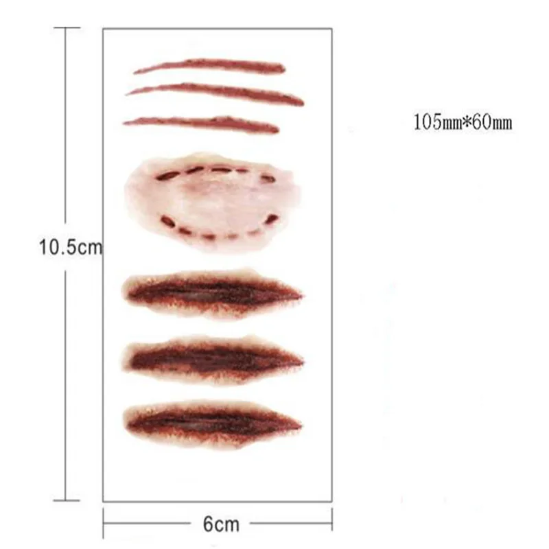 AddFavor 5 шт. индивидуальность шрам временные татуировки с Стикеры