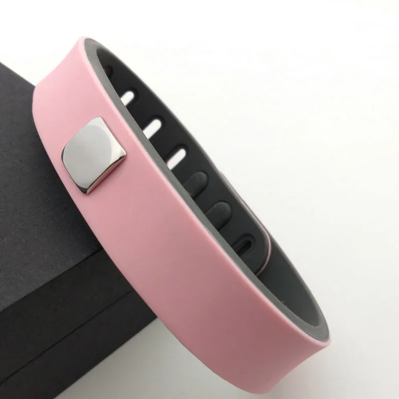Pink and gray Двухцветный силиконовый Антистатический браслет анионовый браслет - Окраска металла: Pink and gray