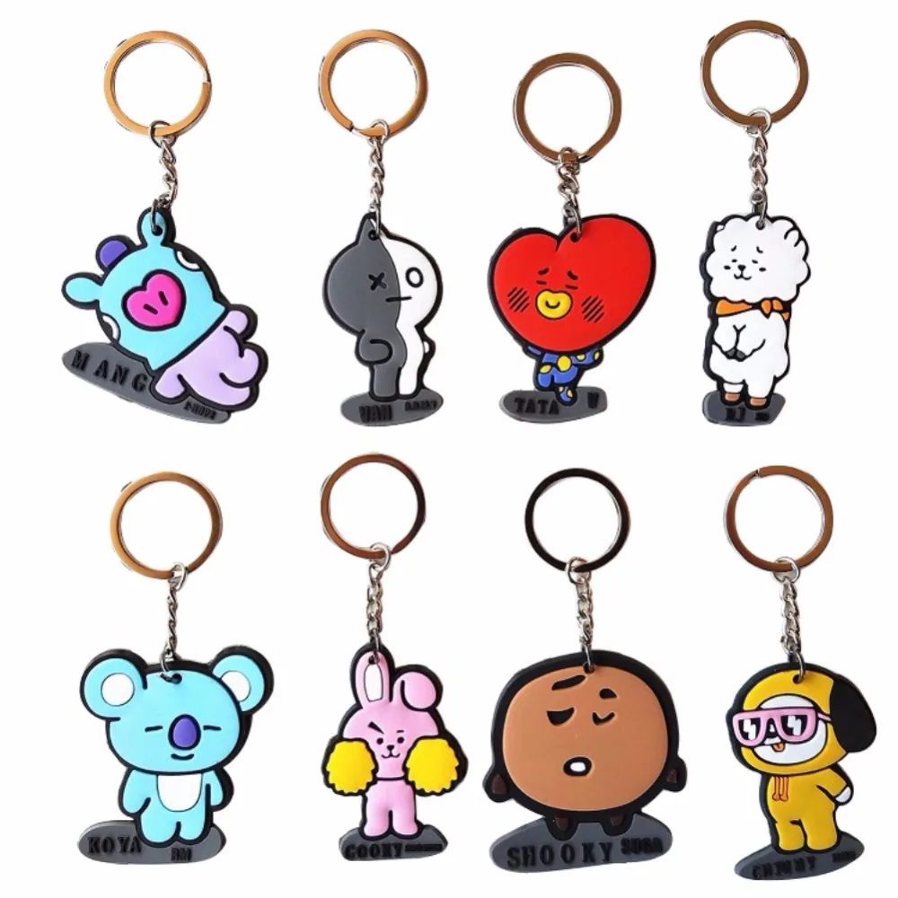 8 шт. BT21 Мобильный автомобиль подарок милый мультфильм J hope V Suga для мужчин и женщин подарок подвески с автомобилем автомобильные аксессуары
