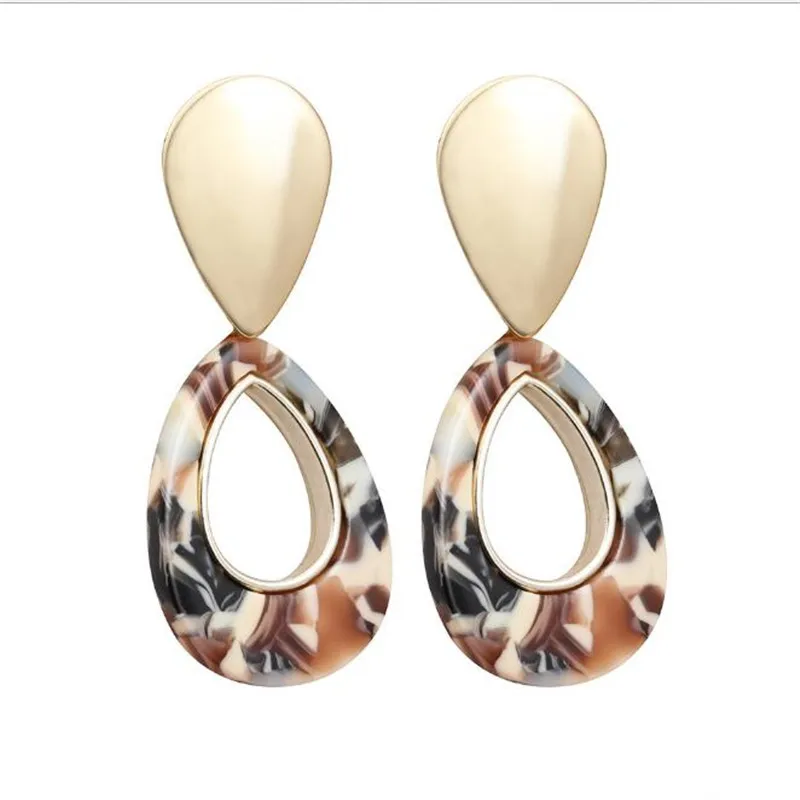 Korean Teardrop Earrings For Women Vintage Acetic Acid Dangle Female Fashion statement Jewelry Gifts Wholesale | Украшения и